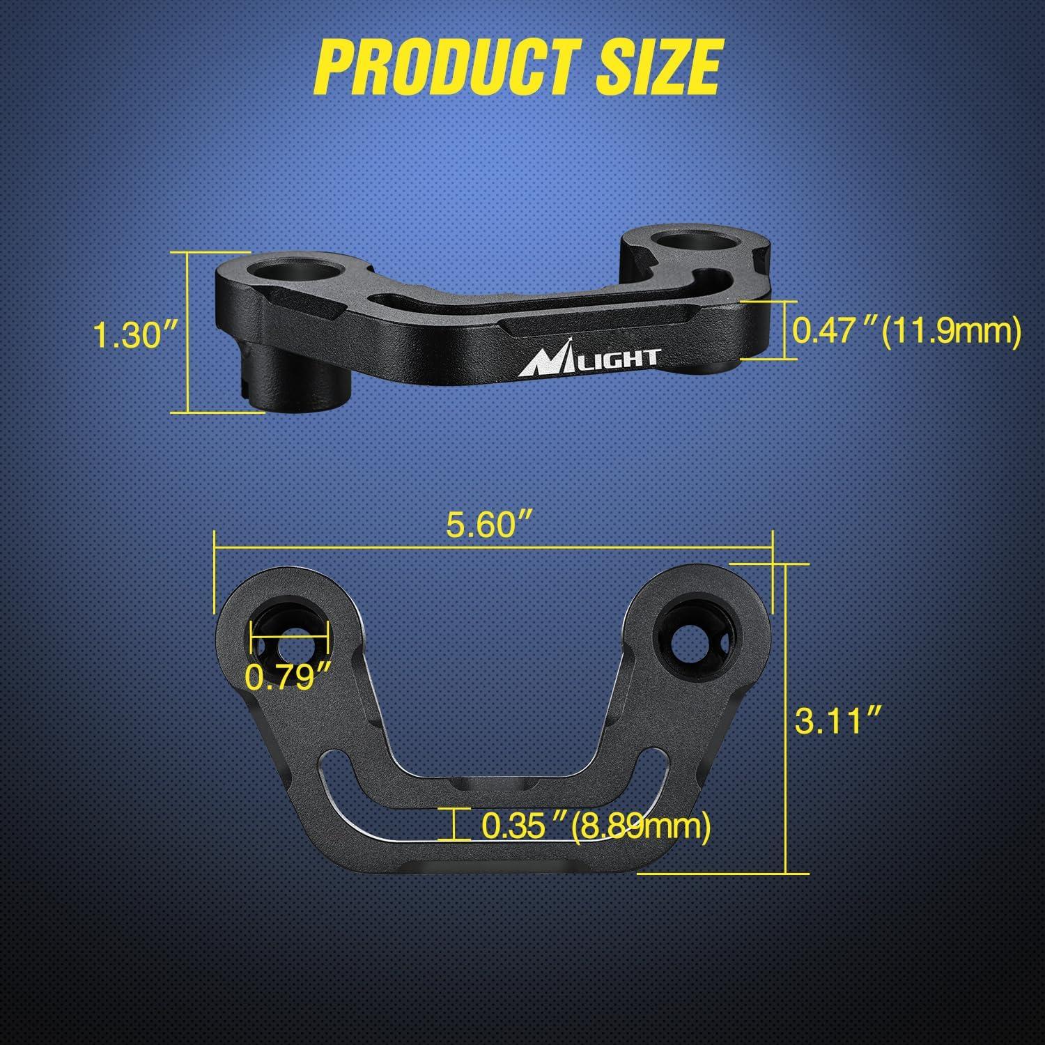 imageNilight Light Mounting Bracket Hood Cowl Mount Brackets for Front APillar Auxiliary Offroad LED Pod Light Work Lights on 20182023 Jeep Wrangler JLJLU 20202023 Gladiator JTAPillar JLJLU JT