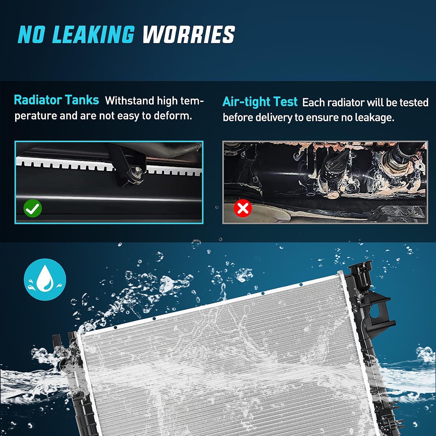 imageNilight Radiator for Dodge Ram 1500 2002 2003 2004 2005 2006 2007 2008 Ram 3500 2500 2003 37 V6 47 57 59L V8 4WD RWD Performance Aluminum Replacement OEMDodge Ram 1500 20022008