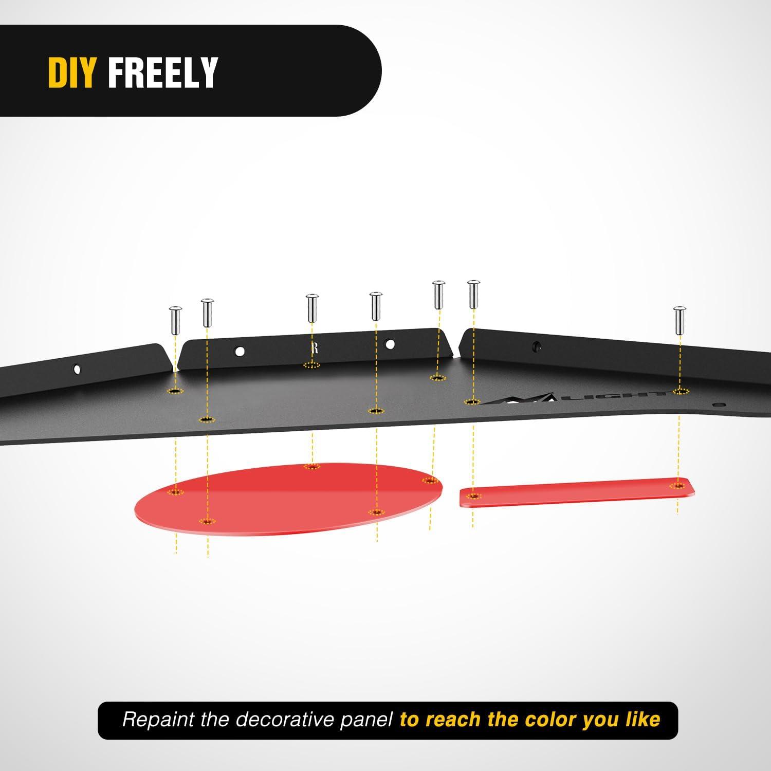 imageNilight Rear Inner Fender Liners Steel Wheel Cover Fit for 20072018 Wrangler JK JKU 4WD 4Door2Door Unlimited Bolton Style Fender Flares Splash Guards4Pcs FrontRear JK 20072018