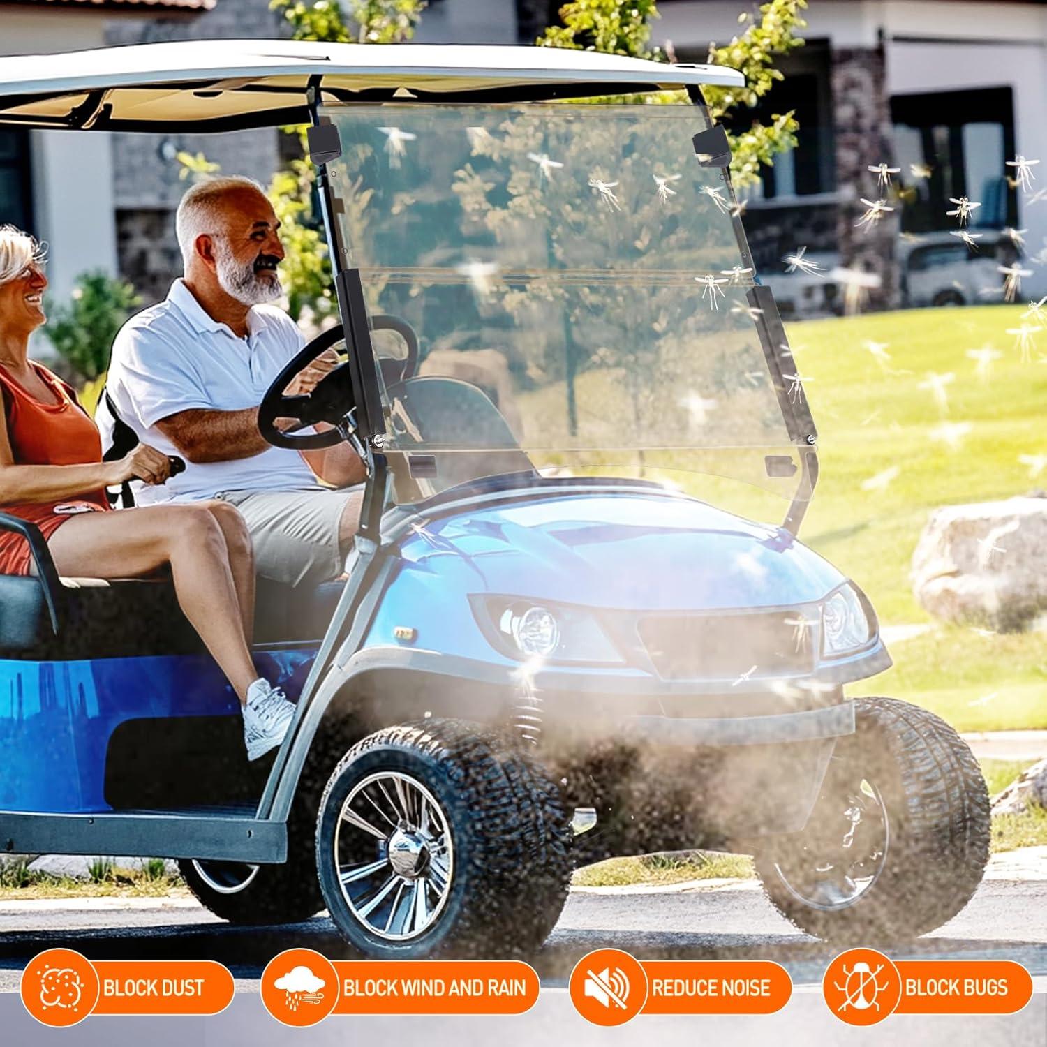 imageNilight Rear Window ScratchResistant Clear Polycarbonate UTV Windshield Compatible With 20132025 Polaris Ranger XP 1000 900 Full Size 570 Diesel Crew PRO XD 4000G 2000G AWDTintedClub Car Precedent 2004Up