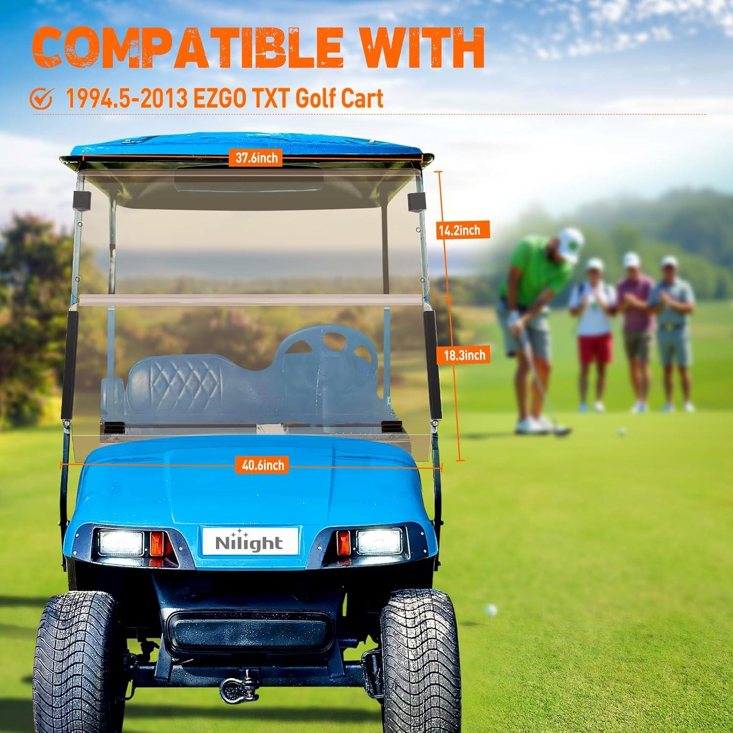 imageNilight Rear Window ScratchResistant Clear Polycarbonate UTV Windshield Compatible With 20132025 Polaris Ranger XP 1000 900 Full Size 570 Diesel Crew PRO XD 4000G 2000G AWDTintedEZGO TXT 19952013