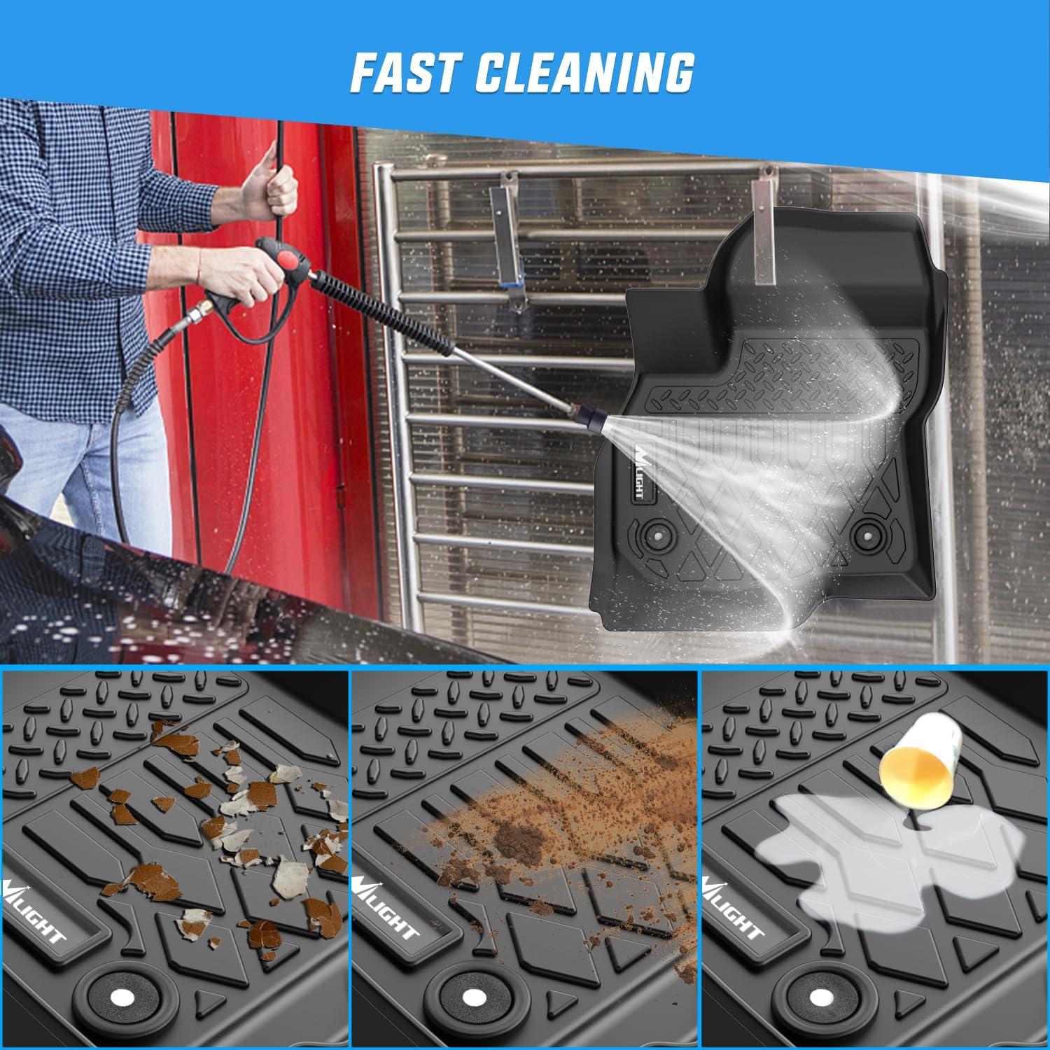 imageNilight TPE Floor Mats for 2021 2022 2023 2024 2025 Chevy Chevrolet Tahoe GMC Yukon Cadillac Escalade Bench Seating All Weather Custom Fit Heavy Duty Floor Liners20172023 Chevy Bolt EV