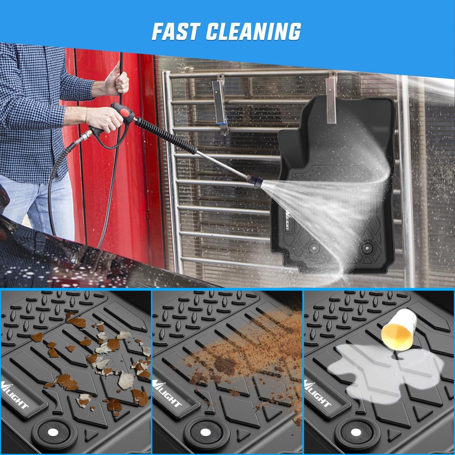 imageNilight TPE Floor Mats for 2021 2022 2023 2024 2025 Chevy Chevrolet Tahoe GMC Yukon Cadillac Escalade Bench Seating All Weather Custom Fit Heavy Duty Floor Liners20172023 Chevy Spark