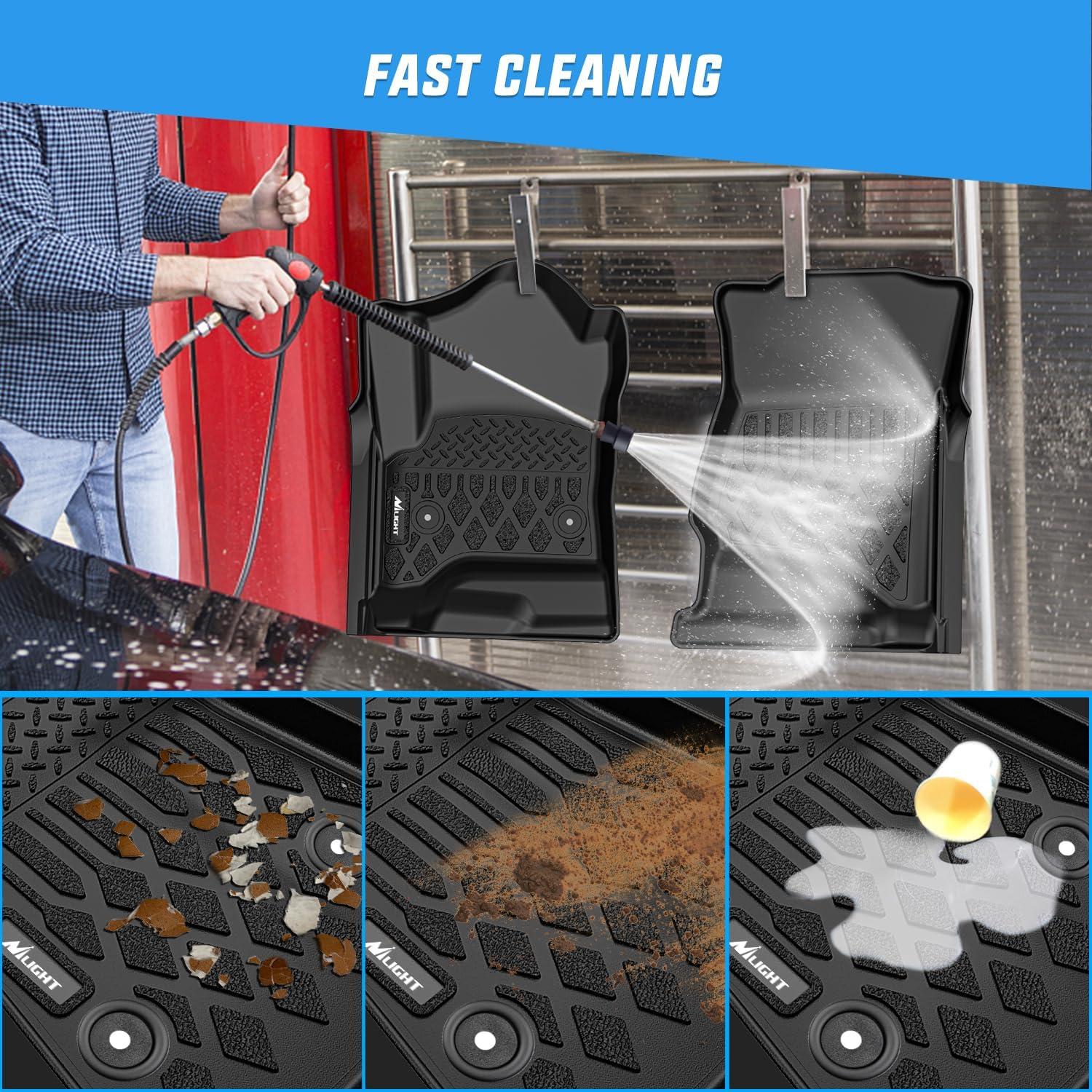 imageNilight TPE Floor Mats for 2021 2022 2023 2024 2025 Chevy Chevrolet Tahoe GMC Yukon Cadillac Escalade Bench Seating All Weather Custom Fit Heavy Duty Floor Liners20152020 Chevy Tahoe GMC Yukon