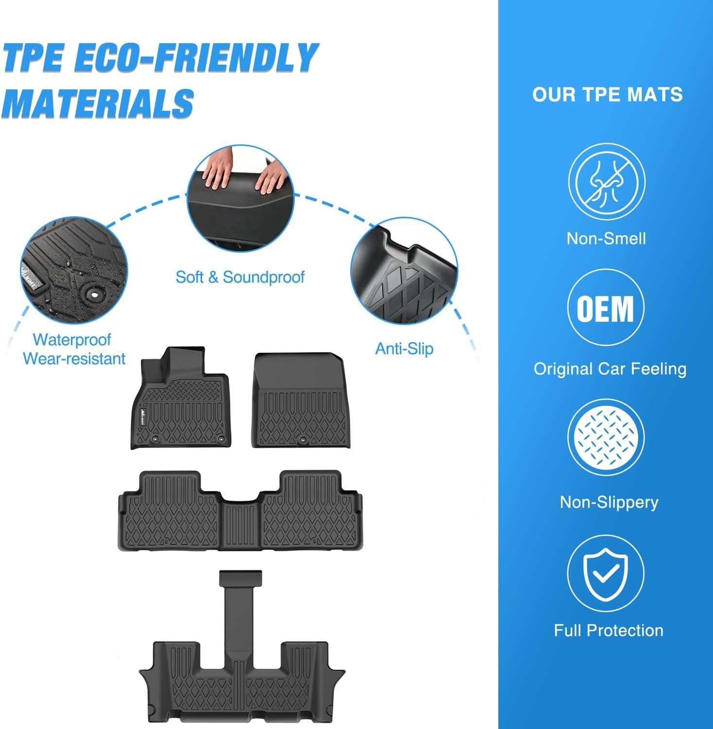 imageNilight TPE Floor Mats for 2023 2024 2025 Kia Sportage NonHybridAll Weather Custom Fit Heavy Duty Floor Liners20202024 Telluride