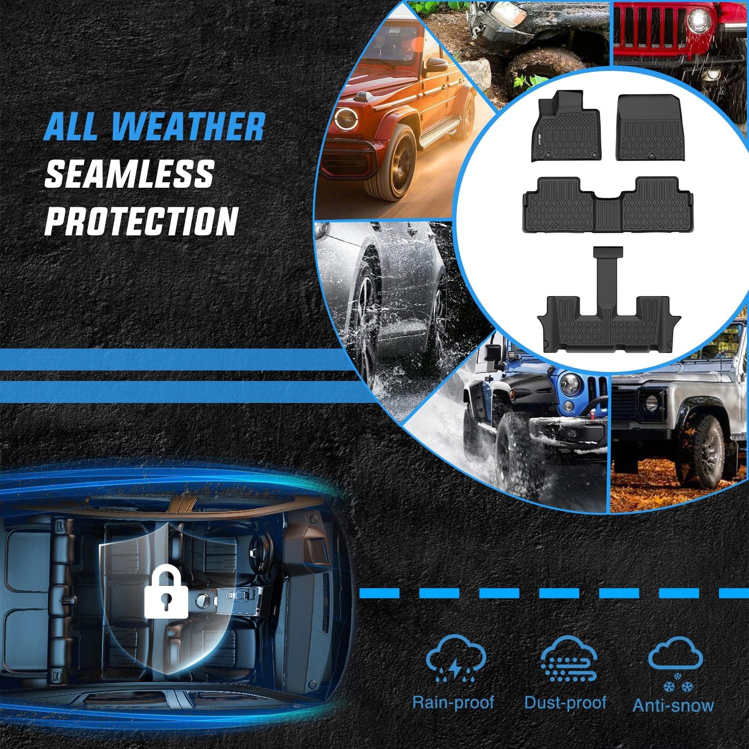 imageNilight TPE Floor Mats for 2023 2024 2025 Kia Sportage NonHybridAll Weather Custom Fit Heavy Duty Floor Liners20202024 Telluride