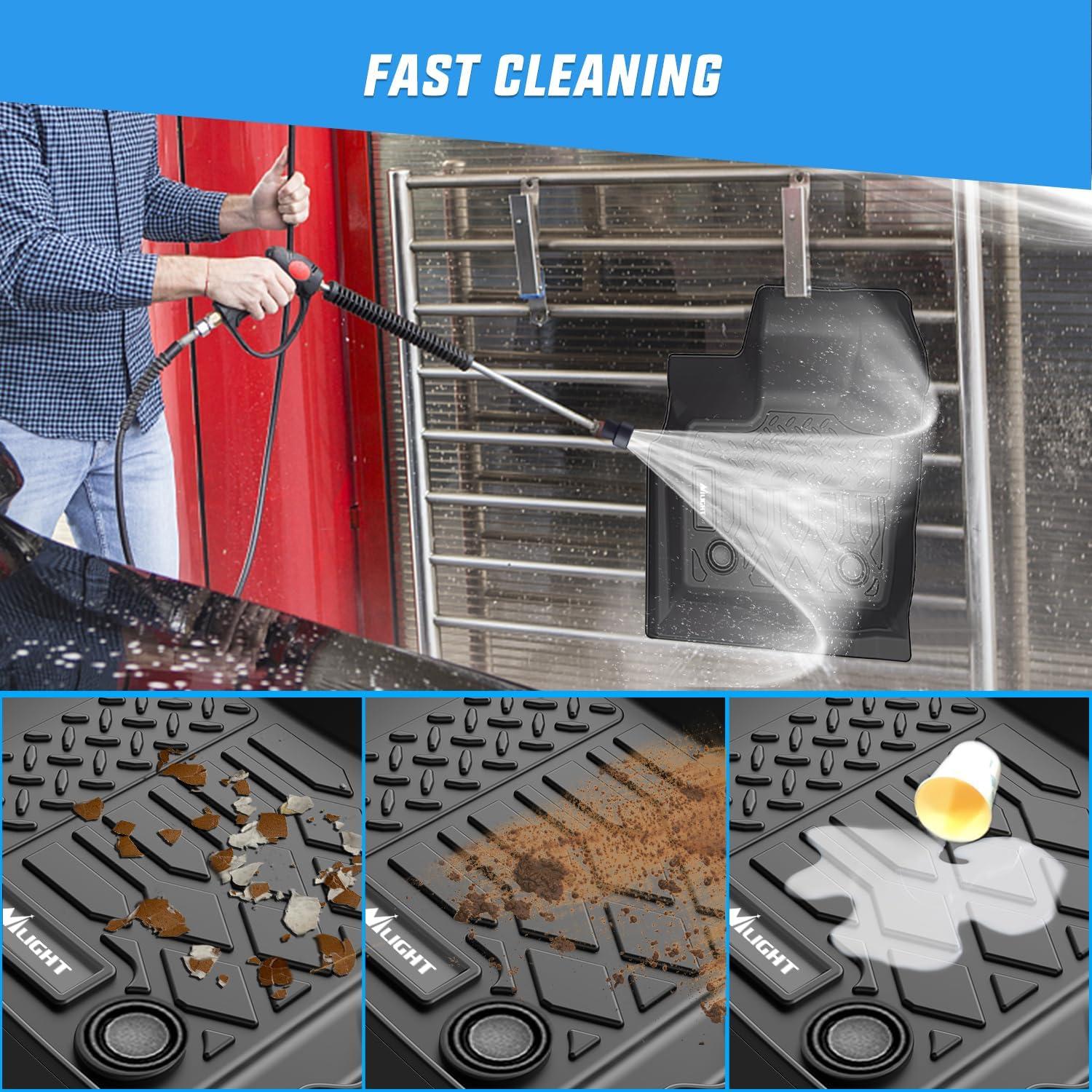 imageNilight TPE Floor Mats for Ford Fusion Lincoln MKZ 2013 2014 2015 2016All Weather Custom Fit Heavy Duty Floor Liners