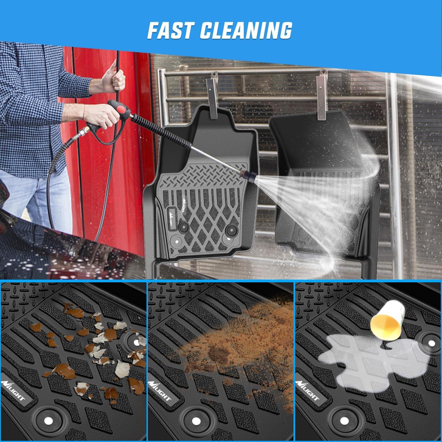 imageNilight TPE Floor Mats for Toyota Tacoma Double Cab 2018 2019 2020 2021 2022 2023All Weather Custom Fit Heavy Duty Floor Liners2024 2025 Tacoma