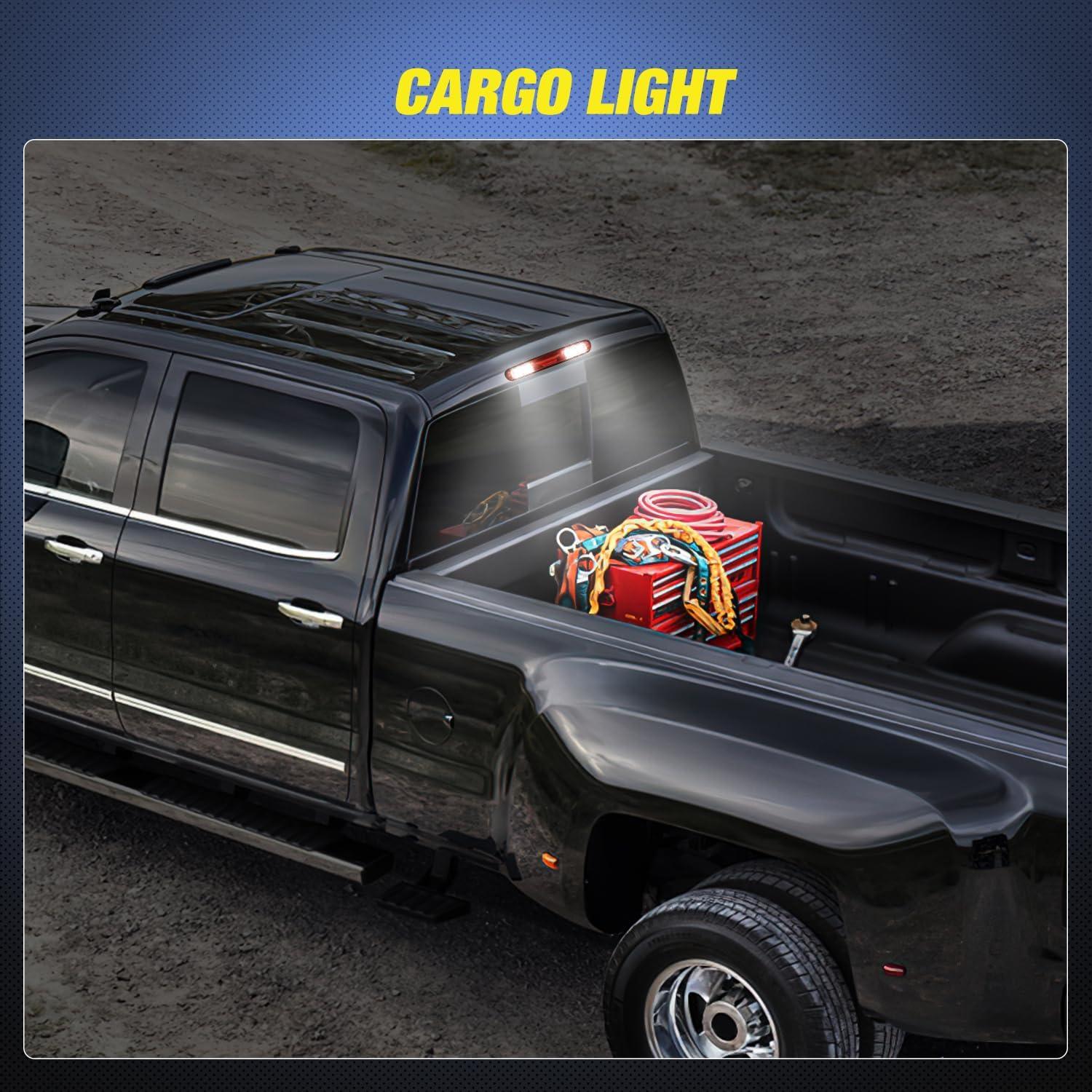 imageNilight Third Brake Light Tail High Mount Stop Upgrade 3rd Stop Lights Replacement for Jeep Wrangler JL JLU 20182023Red Lens