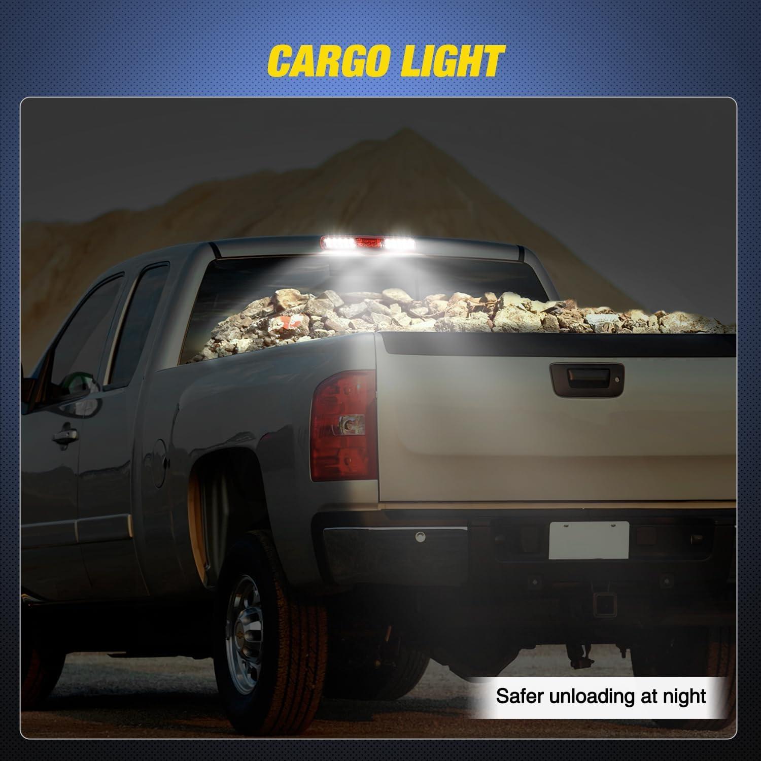 imageNilight Third Brake Light Tail High Mount Stop Upgrade 3rd Stop Lights Replacement for Jeep Wrangler JL JLU 20182023Red Lens