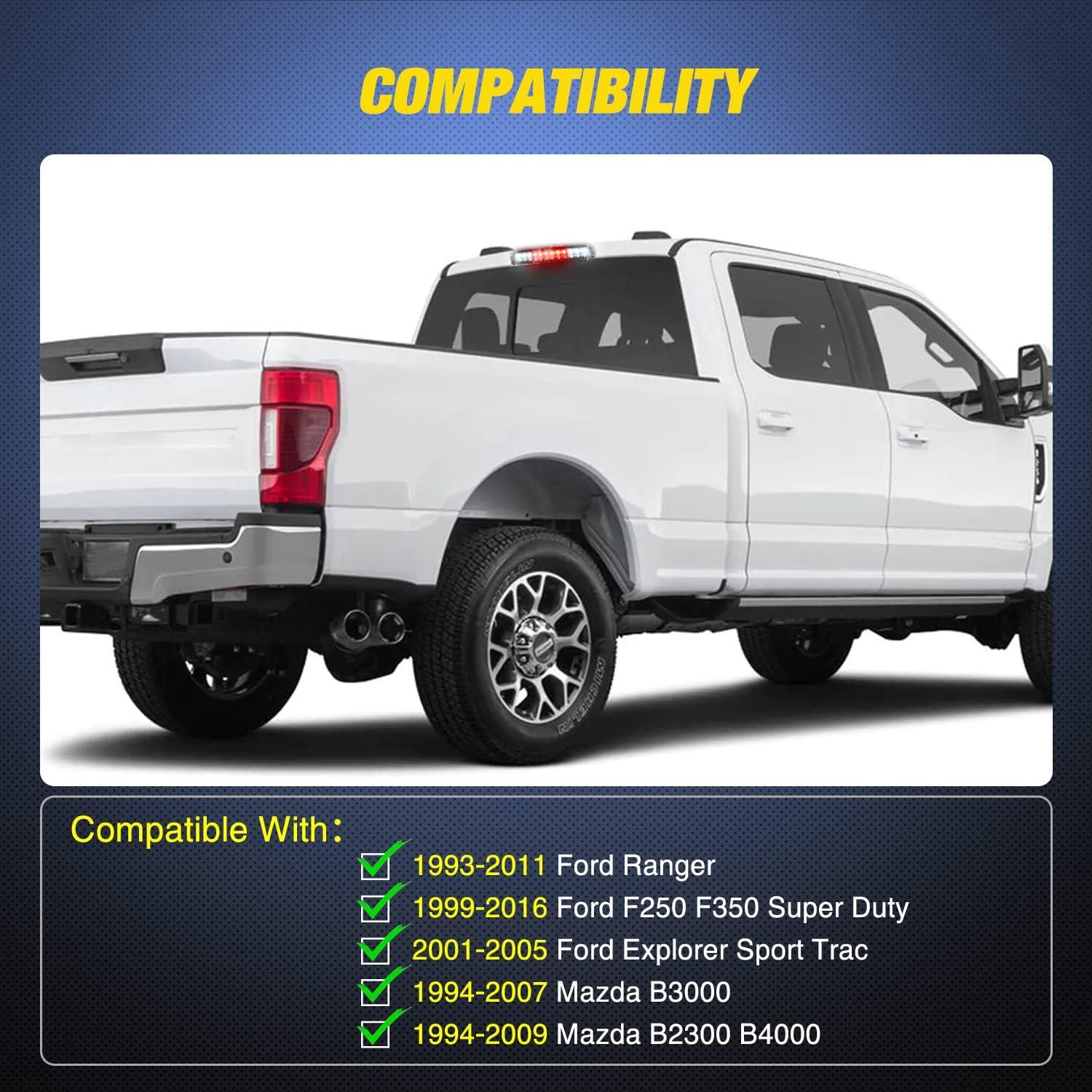 imageNilight Third Brake Light Tail High Mount Stop Upgrade 3rd Stop Lights Replacement for Jeep Wrangler JL JLU 20182023red