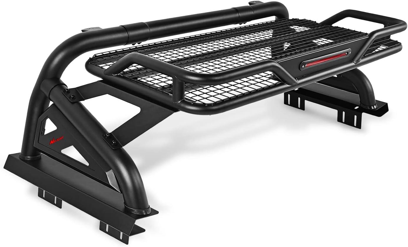 imageNilight Truck Bed Chase Rack Roll Bar Cargo Carrier Basket for 20022023 Dodge Ram1500 20142023 Chevrolet SilveradoGMC Sierra1500 20152023F150 20142023Tundra Fits Full Size Trucks 2 Years WarrantyBed Chase Rack Carrier Basket