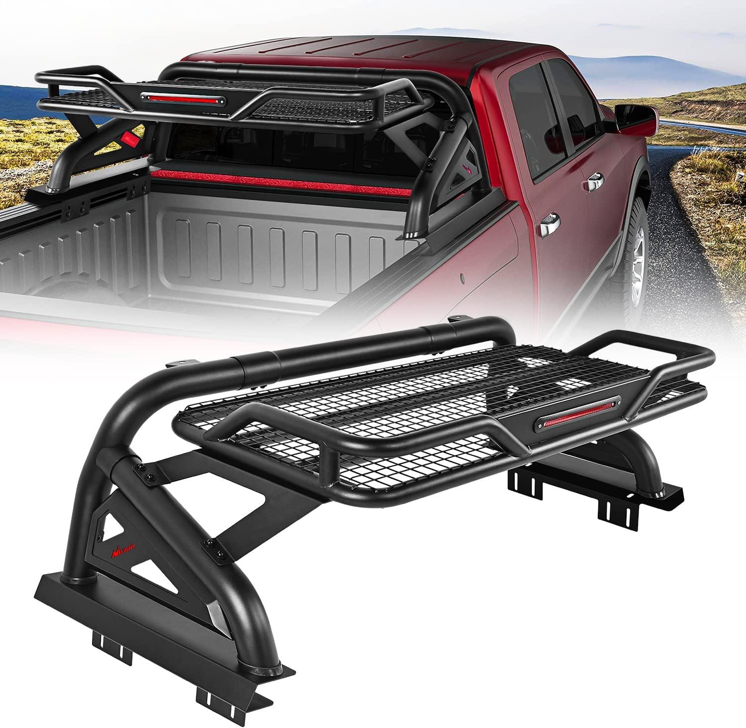 imageNilight Truck Bed Chase Rack Roll Bar Cargo Carrier Basket for 20022023 Dodge Ram1500 20142023 Chevrolet SilveradoGMC Sierra1500 20152023F150 20142023Tundra Fits Full Size Trucks 2 Years WarrantyBed Chase Rack Carrier Basket