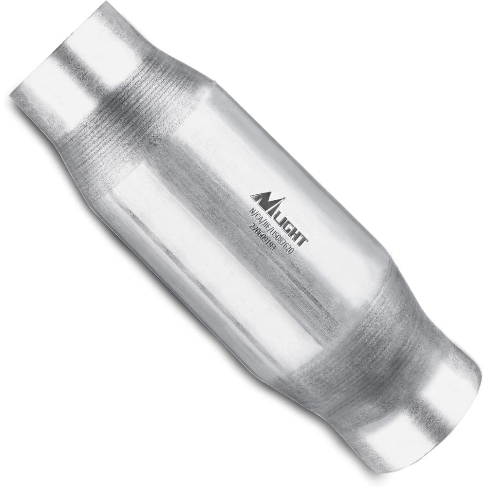 imageNilight 25 InletOutlet Catalytic Converter with O2 Port for Chevy Silverado Tahoe Suburban GMC Sierra Yukon CanyonDodge Ram Durango DakotaFord F150 E150 E250 E350 RangerJeep Cherokee Wrangler3 inch