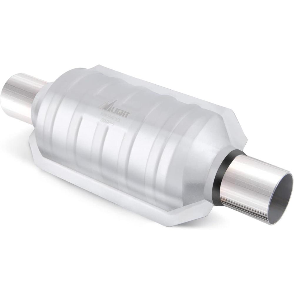 imageNilight 25 InletOutlet Catalytic Converter with O2 Port for Chevy Silverado Tahoe Suburban GMC Sierra Yukon CanyonDodge Ram Durango DakotaFord F150 E150 E250 E350 RangerJeep Cherokee Wrangler2 inch