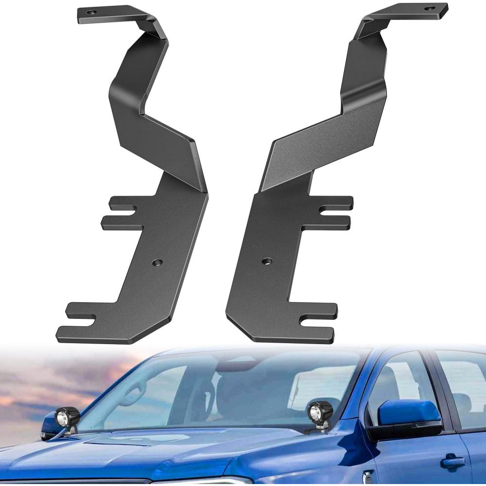 imageNilight 2PCS Lower Windshield Hinge Mounting Brackets APillar Brackets for Offroad LED Fog Light Pods for 2021 2022 2023 2024 Ford BroncoFor F250350450550 20172022
