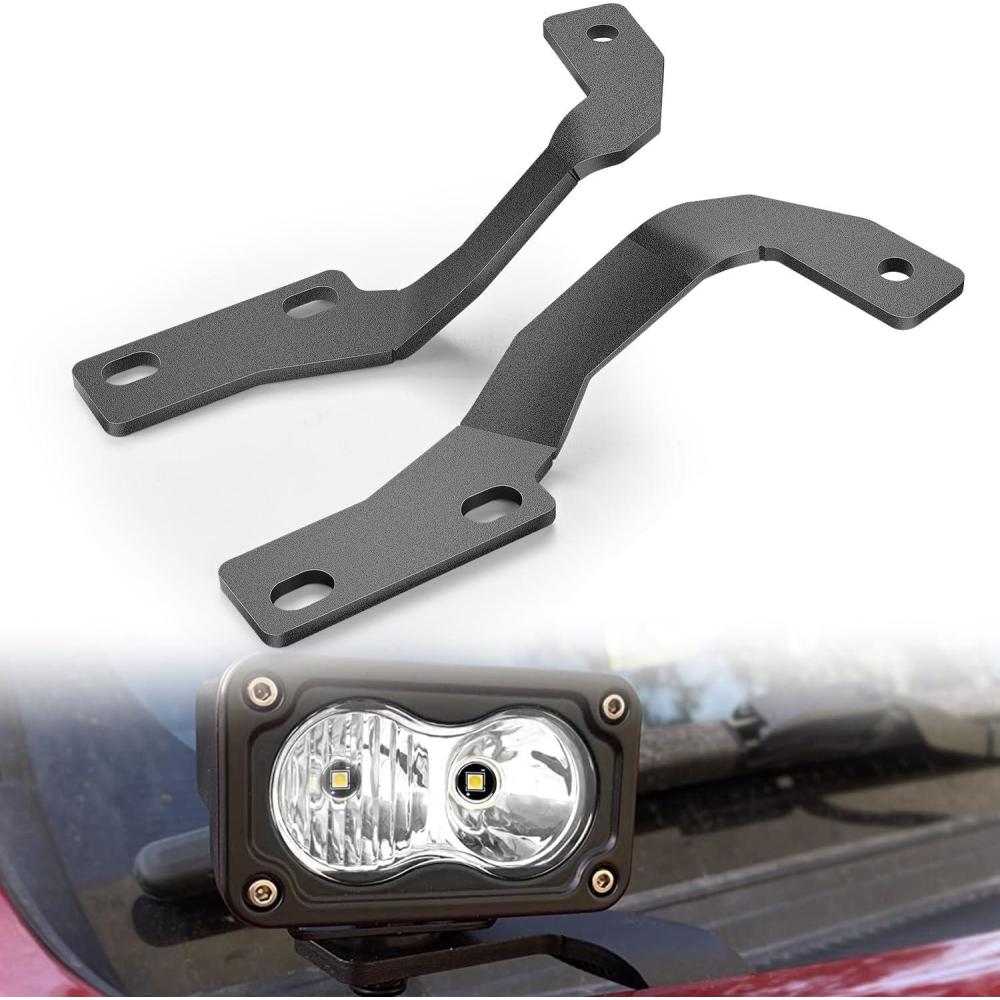 imageNilight 2PCS Lower Windshield Hinge Mounting Brackets APillar Brackets for Offroad LED Fog Light Pods for 2021 2022 2023 2024 Ford BroncoFor Toyota 4Runner 20102023