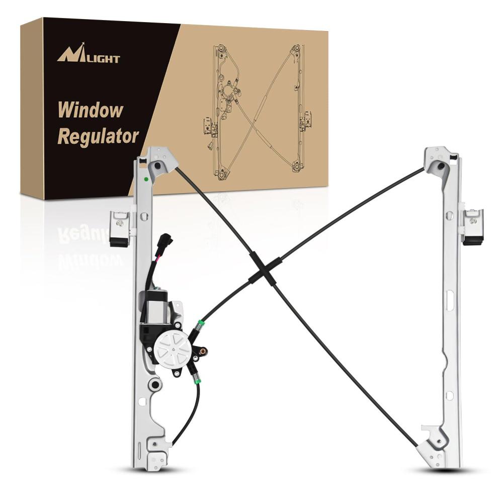 imageNilight 741442 Power Window Regulator Front Driver Side with Motor Compatible with Chevrolet Silverado 1500 20072013 Tahoe GMC Yukon Sierra 1500 2007 2008 2009 2010 2012 2013Front Driver