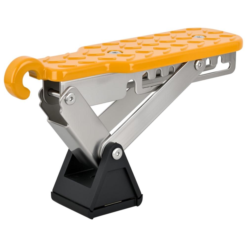 imageNilight Car Door Step Universal Aluminum Latch Step for Car Roof Access Portable Folding Car Door Latch Hook Step MultiAdjustable Both Feet Stand Pedal Max Load 500 Lbs for Truck SUV Vehicles BlackAdjustable Angle Yellow