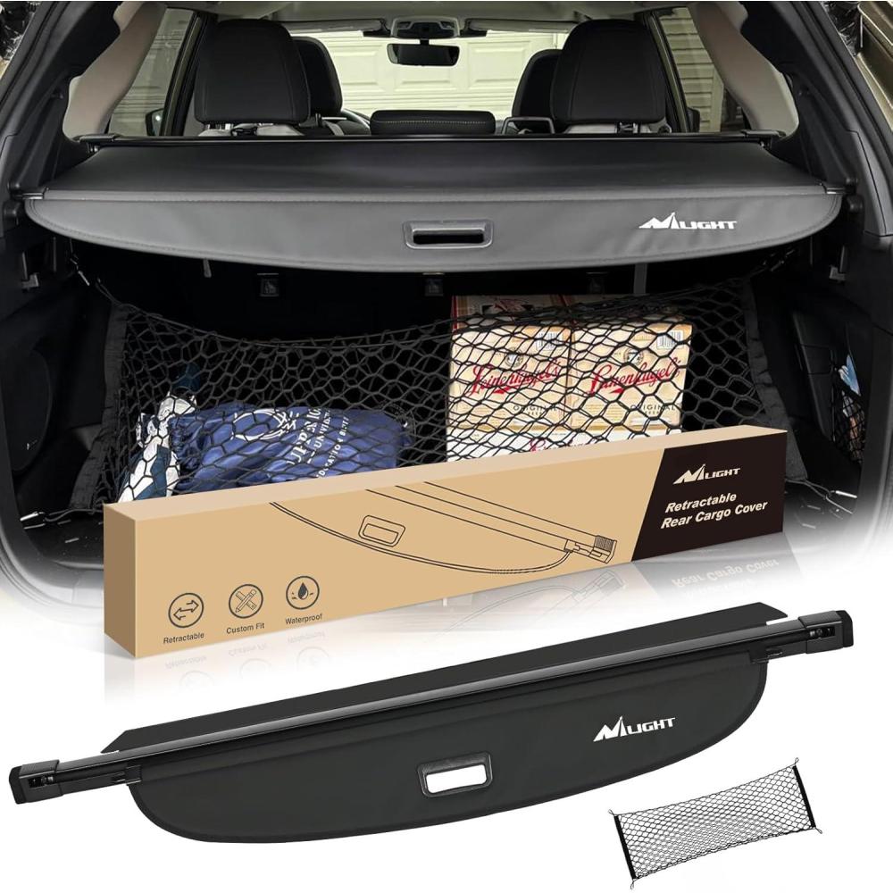 imageNilight Cargo Cover Fit for Subaru Outback 2010 2011 2012 2013 2014 Retractable Privacy Security Shield Shade Rear Trunk Cover with Trunk Storage Net20202025 Subaru Outback