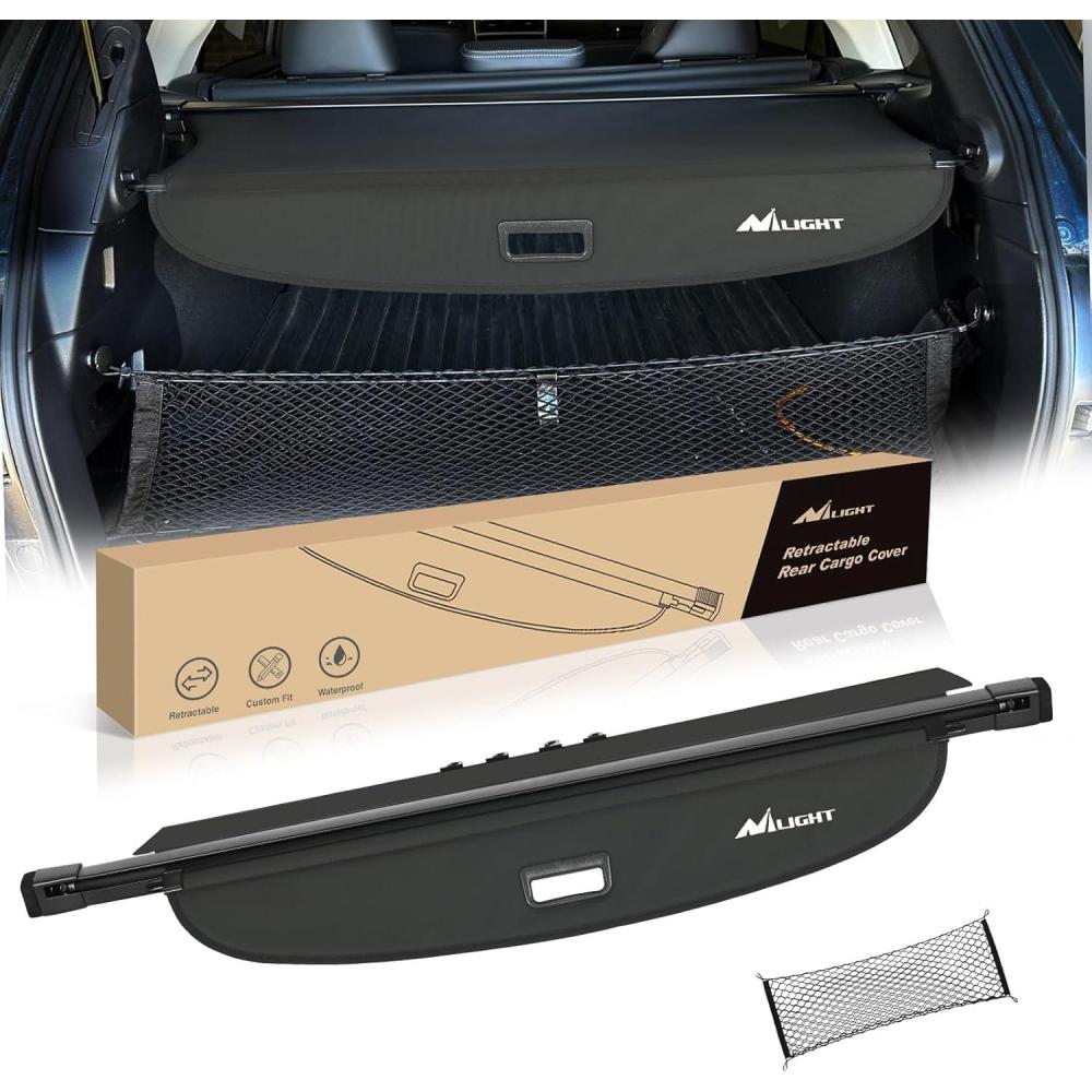 imageNilight Cargo Cover Fit for Subaru Outback 2010 2011 2012 2013 2014 Retractable Privacy Security Shield Shade Rear Trunk Cover with Trunk Storage Net20152019 Subaru Outback