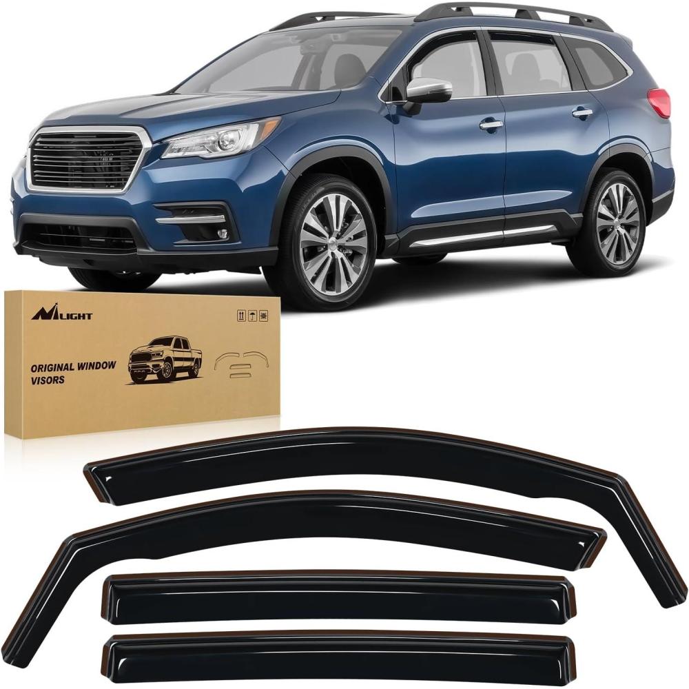 imageNilight Durable in Channel Rain Guards for Honda Civic Hatchback HB LX Sport Touring EXL 2022 2023 2024 Window Deflectors Vent Window Visors4pcsSubaru Ascent 20192024