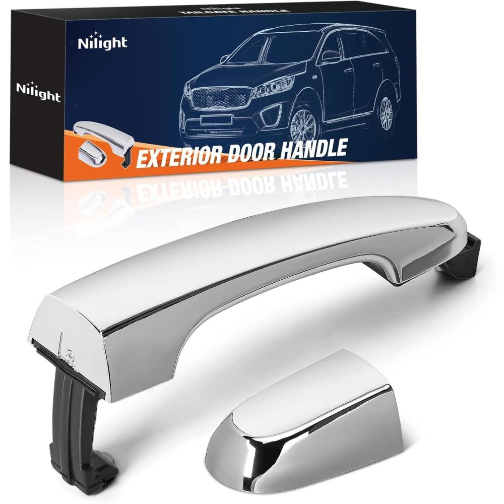 imageNilight Exterior Front Driver Car Door Handle with Key Hole Compatible with 1995 96 97 98 99 00 01 02 03 2004 Toyota Tacoma Outside Door Handles Black Replaces OEM 91319 79344 6922035020TO131011720112015 Kia Sorento