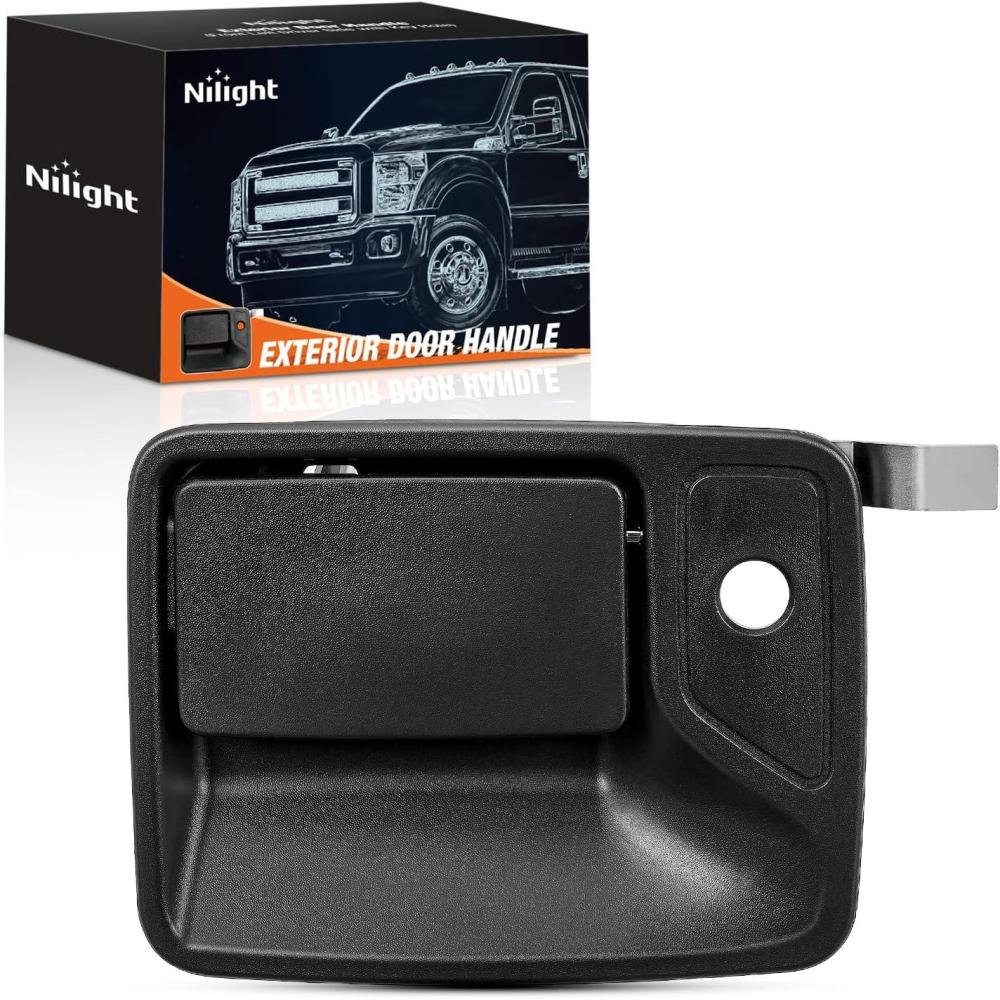 imageNilight Exterior Front Driver Car Door Handle with Key Hole Compatible with 1995 96 97 98 99 00 01 02 03 2004 Toyota Tacoma Outside Door Handles Black Replaces OEM 91319 79344 6922035020TO131011719992016 Ford