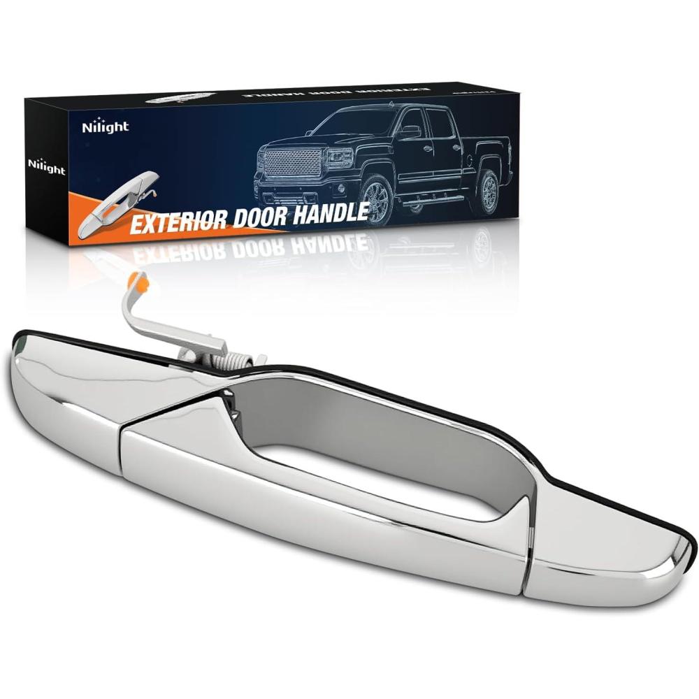 imageNilight Exterior Front Left Right Car Door Handle with Keyhole Fit for 1999 00 01 02 03 04 05 06 07 Cadillac Escalade Chevy Avalanche Silverado Tahoe GMC Sierra Yukon Denali Replaces150349851503498620072013 Chevy Silverado GMC Sierra Cadillac Suburban