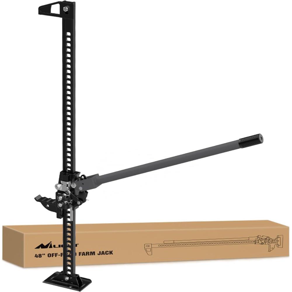 imageNilight Farm Jack 60 inch Utility High Lift Ratcheting Off Road Jack for TruckSUVATVCAR 7000 lbs3 Ton Capacity48