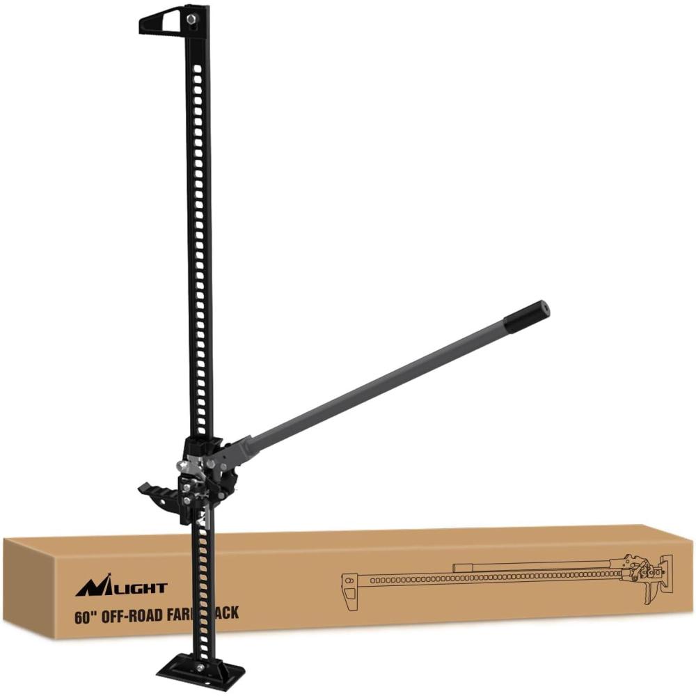 imageNilight Farm Jack 60 inch Utility High Lift Ratcheting Off Road Jack for TruckSUVATVCAR 7000 lbs3 Ton Capacity60
