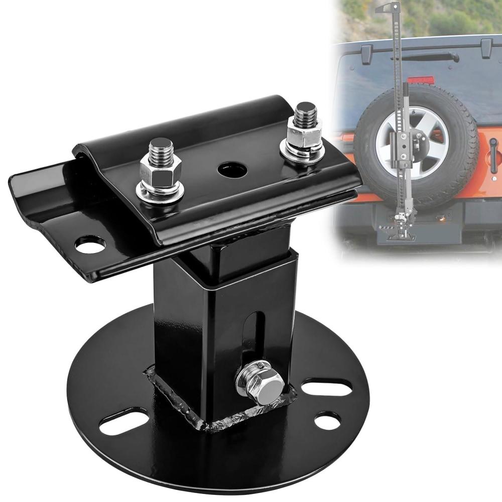 imageNilight Farm Jack Wheel Mount Bracket Spare Tire Carrier for OffRoad Jack Recovery 4X4 4WD