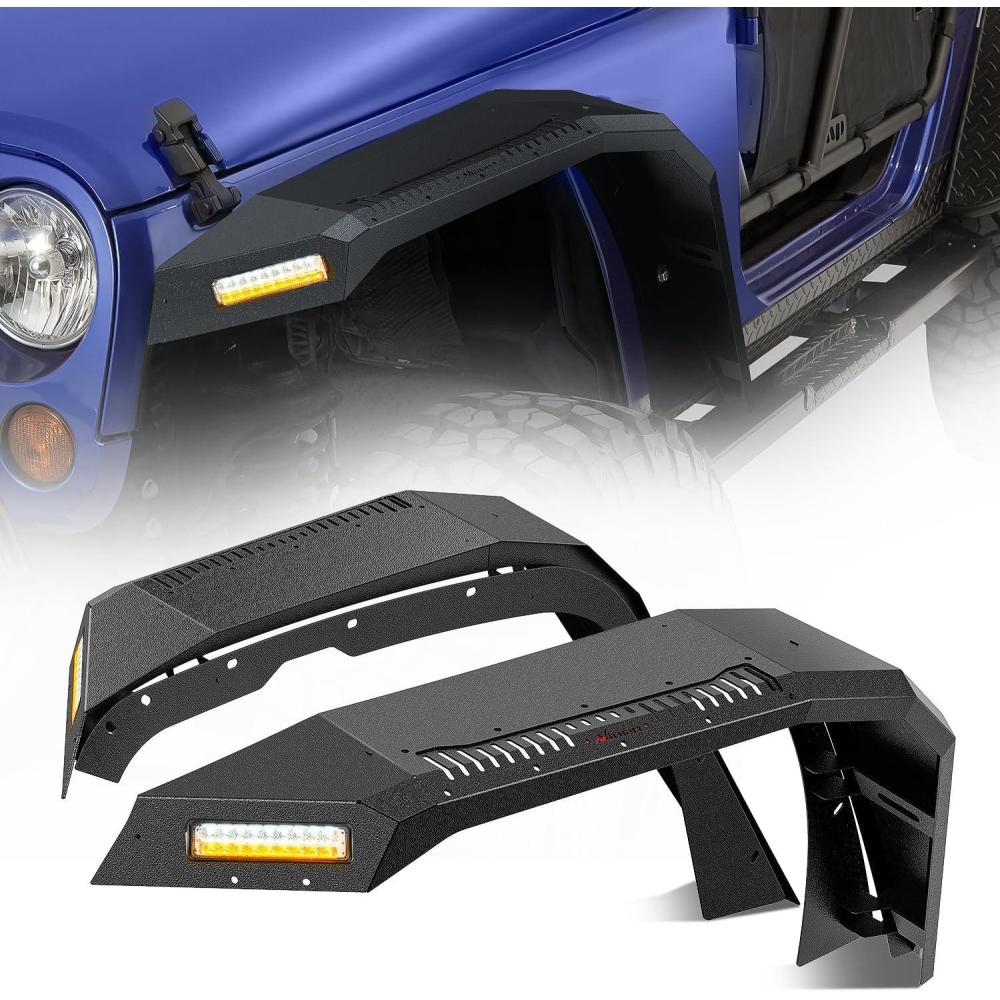 imageNilight Fender Flares Extensions SetFor 20072018 JK Wide