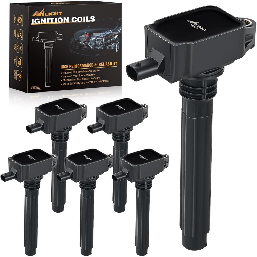 imageNilight Ignition Coil Packs Set of 4 Fit UF651 for Hyundai KIA 2011 2012 2013 2014 2015 2016 17 18 19 2020 Tucson Elantra Soul FORTE 18 20L OE 5C1861 C1804 1788511 273002E000 2pin Ignition CoilsFit DodgeChryslerJeep 20112016