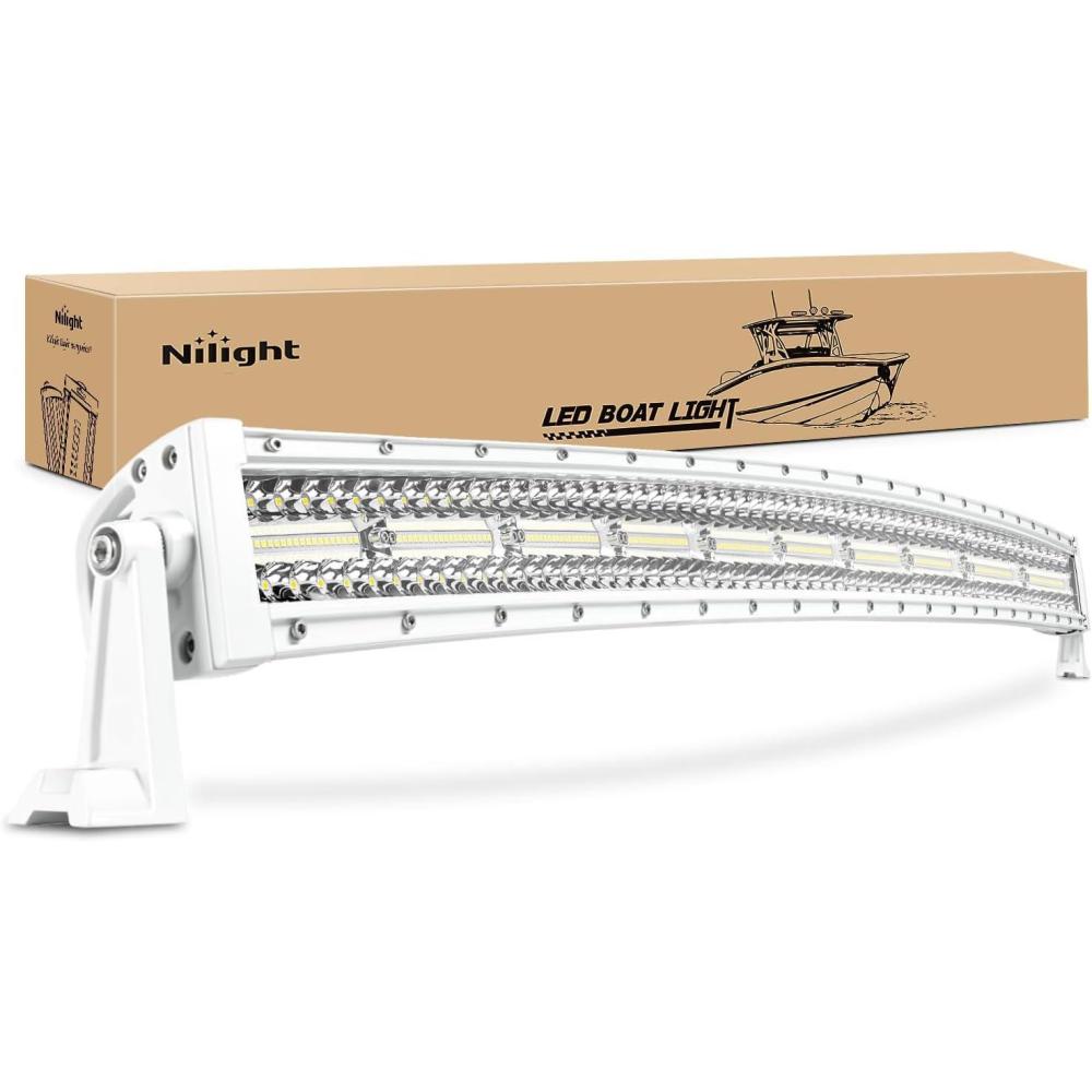 imageNilight LED Light Bar 42Inch 240W Spot Flood Combo Driving Lamp Roof Bumper Off Road Lights LED Work Light Pods for Trucks Pickup SUV ATV UTV Boat 4x4 Van Camperwhite