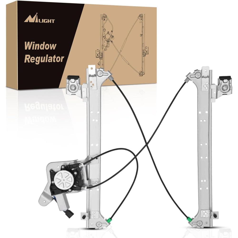 imageNilight Rear Driver Side Power Window RegulatorMotor Compatible with 2001 2002 2003 2004 2005 2006 Chevrolet Avalanche Silverado Suburban GMC Sierra Yukon XL 1500 2500 3500 741578Rear Driver