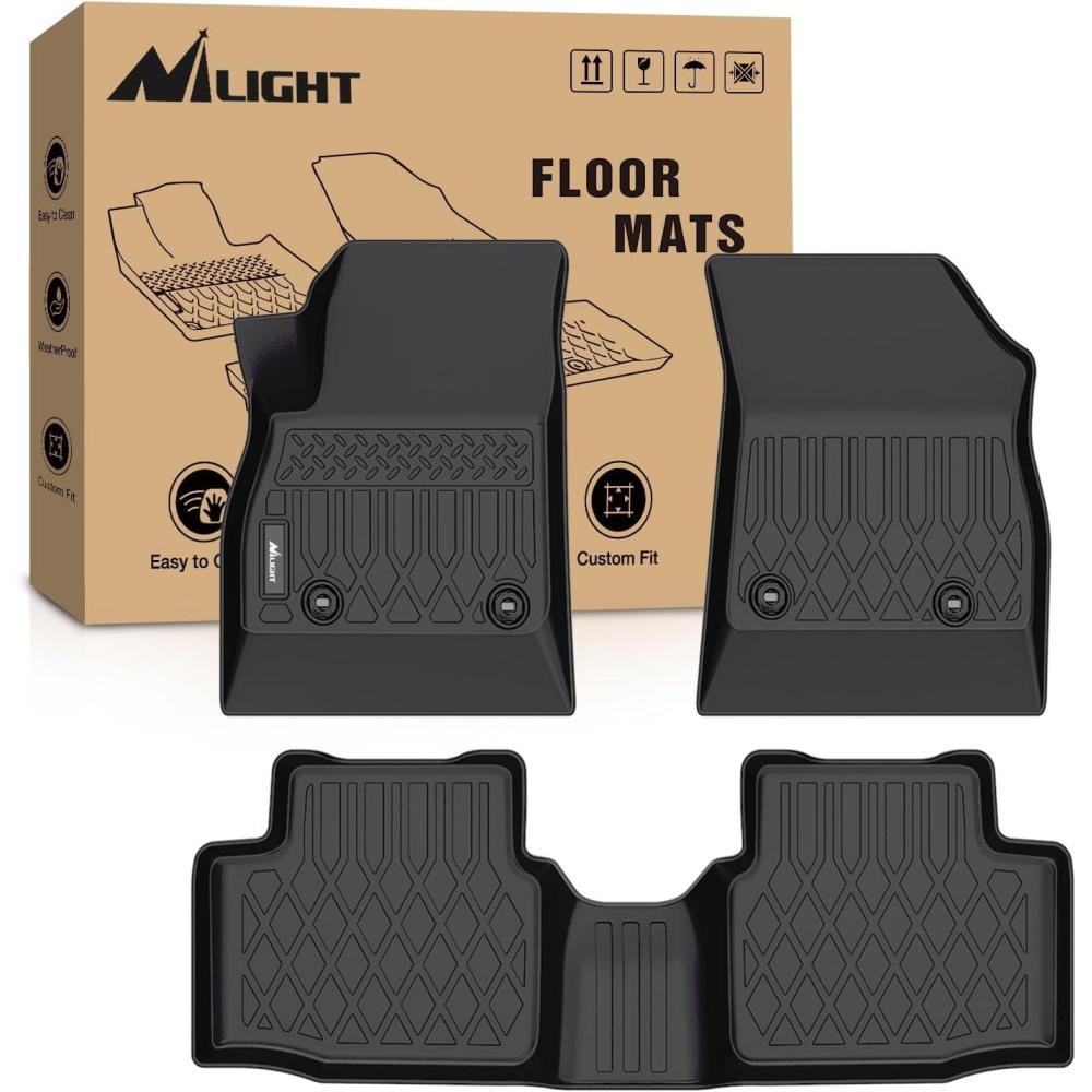 imageNilight TPE Floor Mats for 2021 2022 2023 2024 2025 Chevy Chevrolet Tahoe GMC Yukon Cadillac Escalade Bench Seating All Weather Custom Fit Heavy Duty Floor Liners20162020 Chevy Cruze