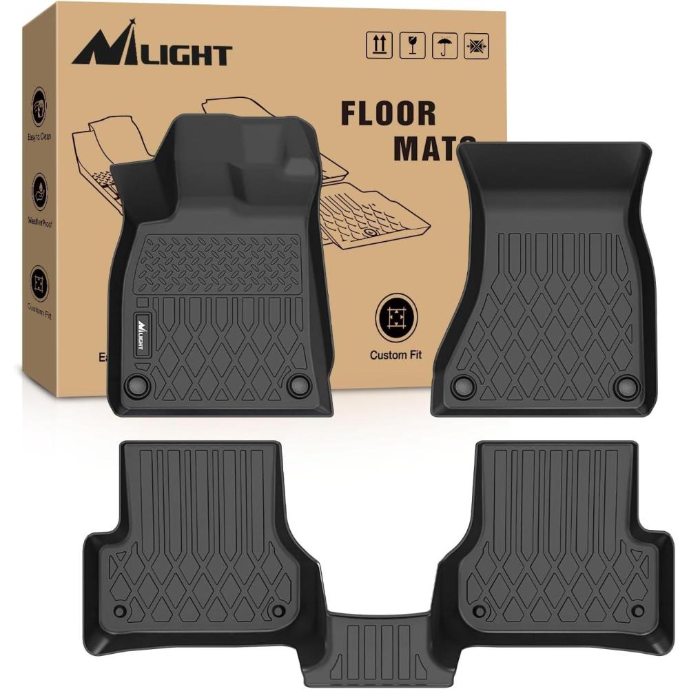 imageNilight TPE Floor Mats for Audi Q5 SQ5 2018 2019 2020 2021 2022 2023All Weather Custom Fit Heavy Duty Floor Liners20122018 Audi A6