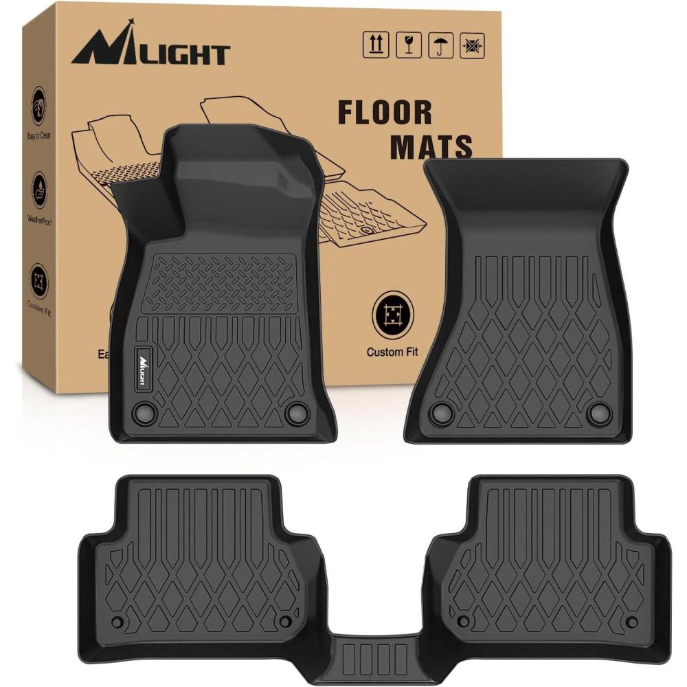 imageNilight TPE Floor Mats for Audi Q5 SQ5 2018 2019 2020 2021 2022 2023All Weather Custom Fit Heavy Duty Floor Liners20172025 Audi A4