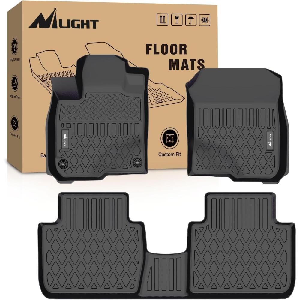 imageNilight TPE Floor Mats for Honda HRV HRV 2016 2017 2018 2019 2020 2021 2022All Weather Custom Fit Heavy Duty Floor Liners20232025 HRV