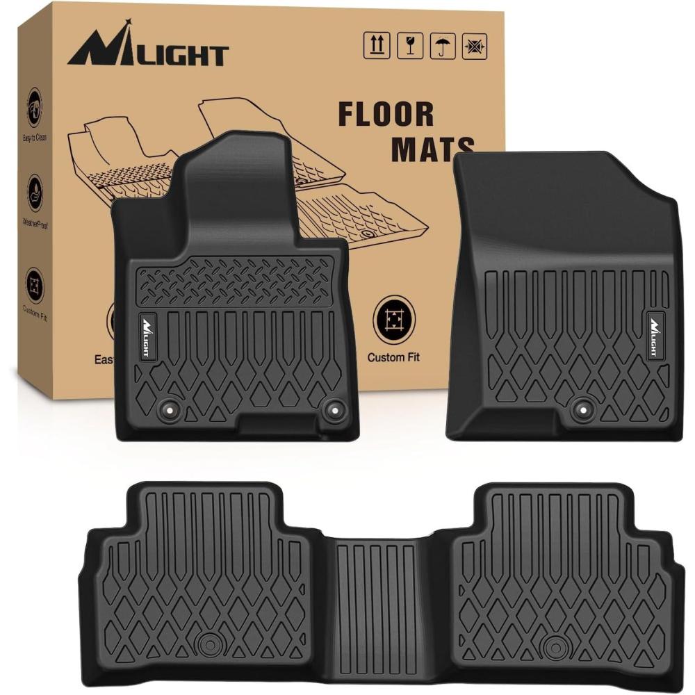imageNilight TPE Floor Mats for Hyundai IONIQ 5 SE Standard Range SE SEL 2022 2023 2024 2025 Movable ConsoleAll Weather Custom Fit Heavy Duty Floor Liners20222024Tucson