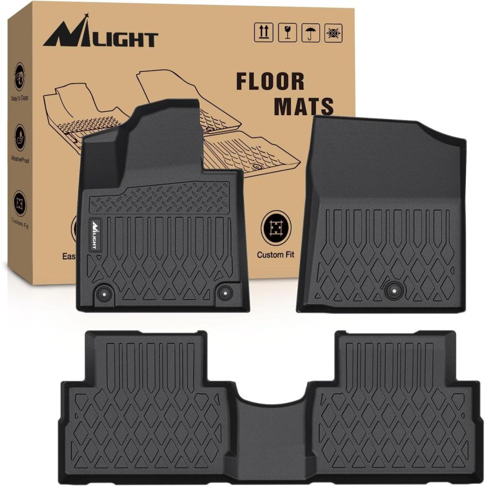 imageNilight TPE Floor Mats for Hyundai IONIQ 5 SE Standard Range SE SEL 2022 2023 2024 2025 Movable ConsoleAll Weather Custom Fit Heavy Duty Floor Liners20212024 Santa Fe
