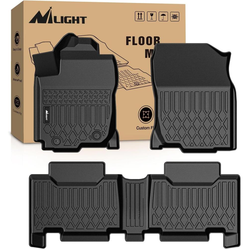 imageNilight TPE Floor Mats for Lexus GX460 2014 2015 2016 2017 2018 2019 2020 2021 202220132023 Toyota 4Runner4 RunnerAll Weather Custom Fit Heavy Duty Floor Liners20132018 RAV4
