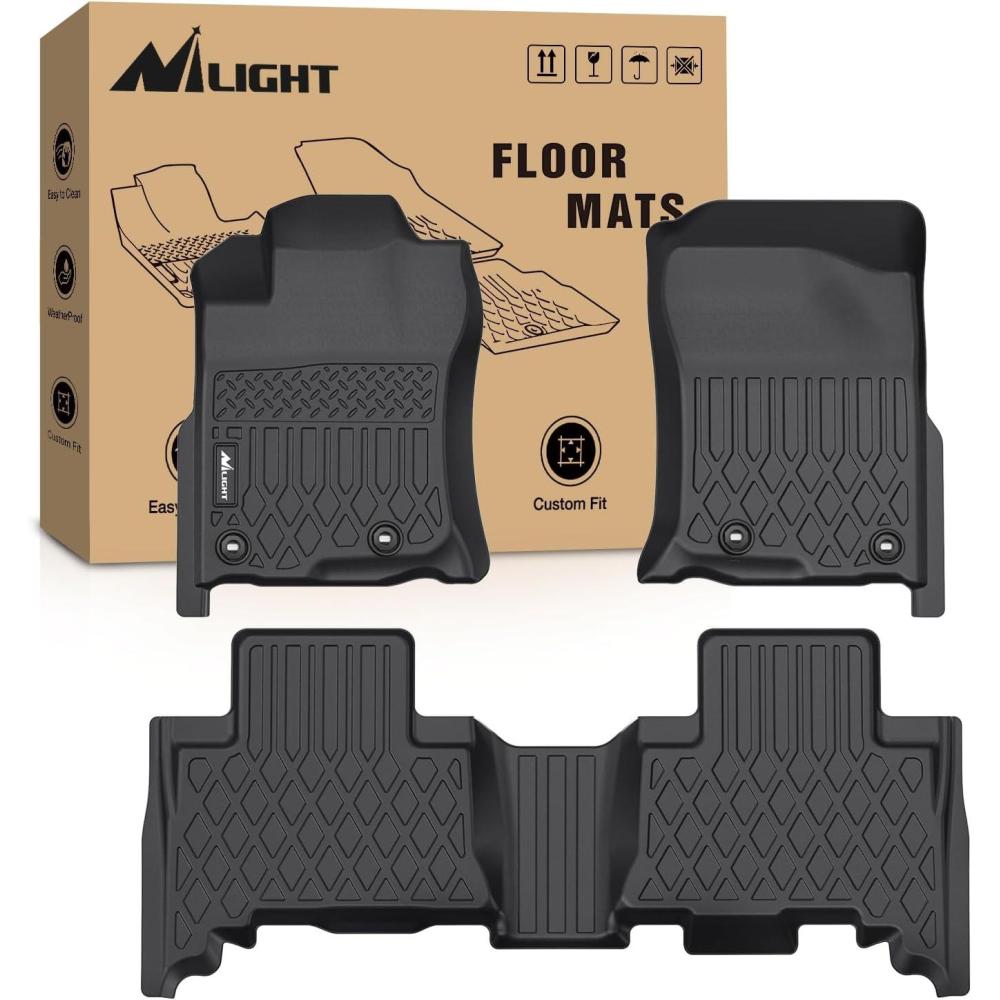 imageNilight TPE Floor Mats for Lexus GX460 2014 2015 2016 2017 2018 2019 2020 2021 202220132023 Toyota 4Runner4 RunnerAll Weather Custom Fit Heavy Duty Floor Liners20142022 GX46020132023 4Runner