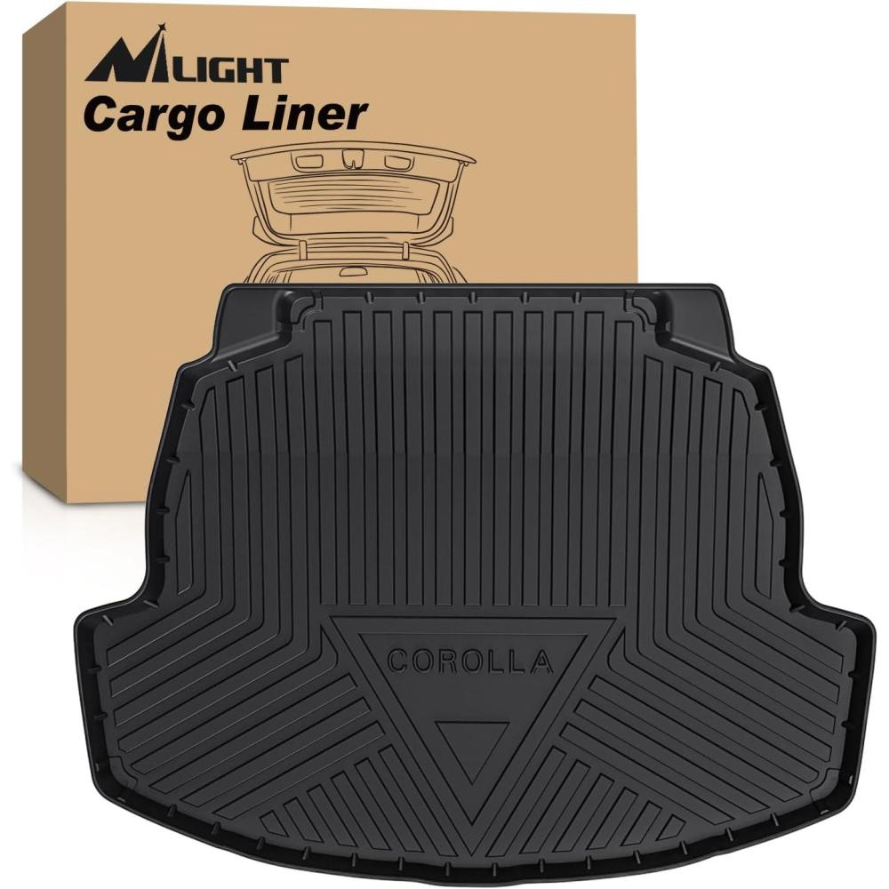 imageNilight TPE Floor Mats for Toyota Corolla Including Hybrid 2020 2021 2022 2023 2024 2025 All Weather Custom Fit Heavy Duty Floor Liners20202025 Corolla Cargo Mat