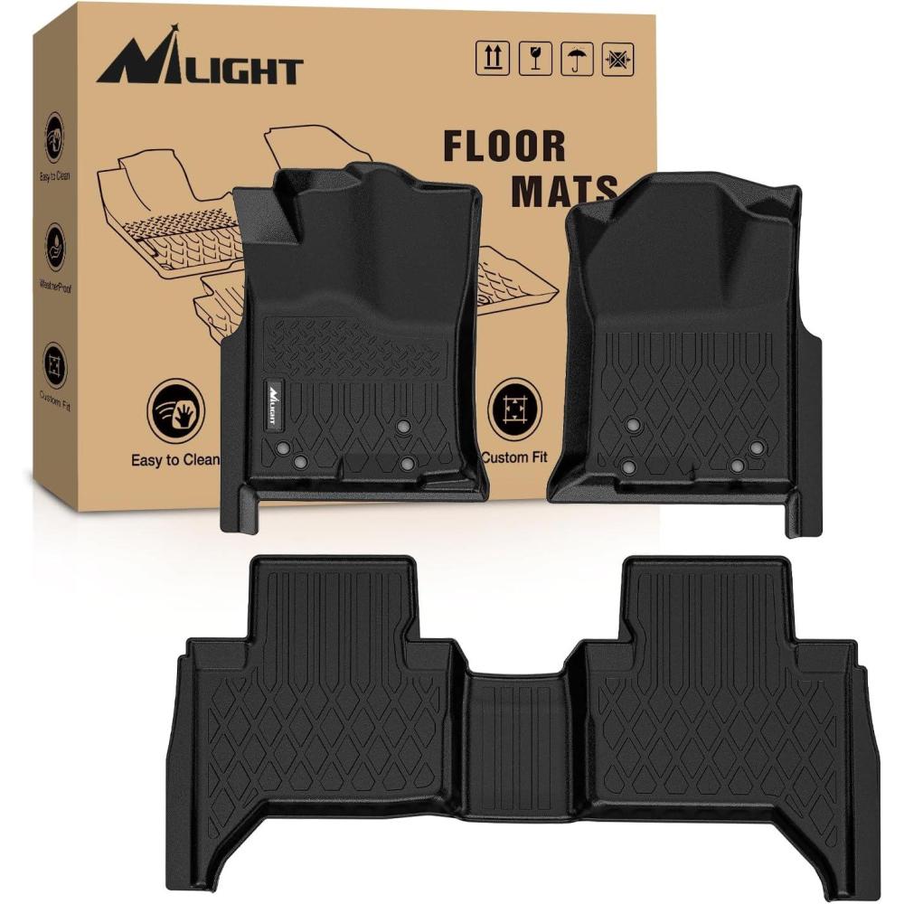 imageNilight TPE Floor Mats for Toyota Tacoma Double Cab 2018 2019 2020 2021 2022 2023All Weather Custom Fit Heavy Duty Floor Liners20052015 Tacoma