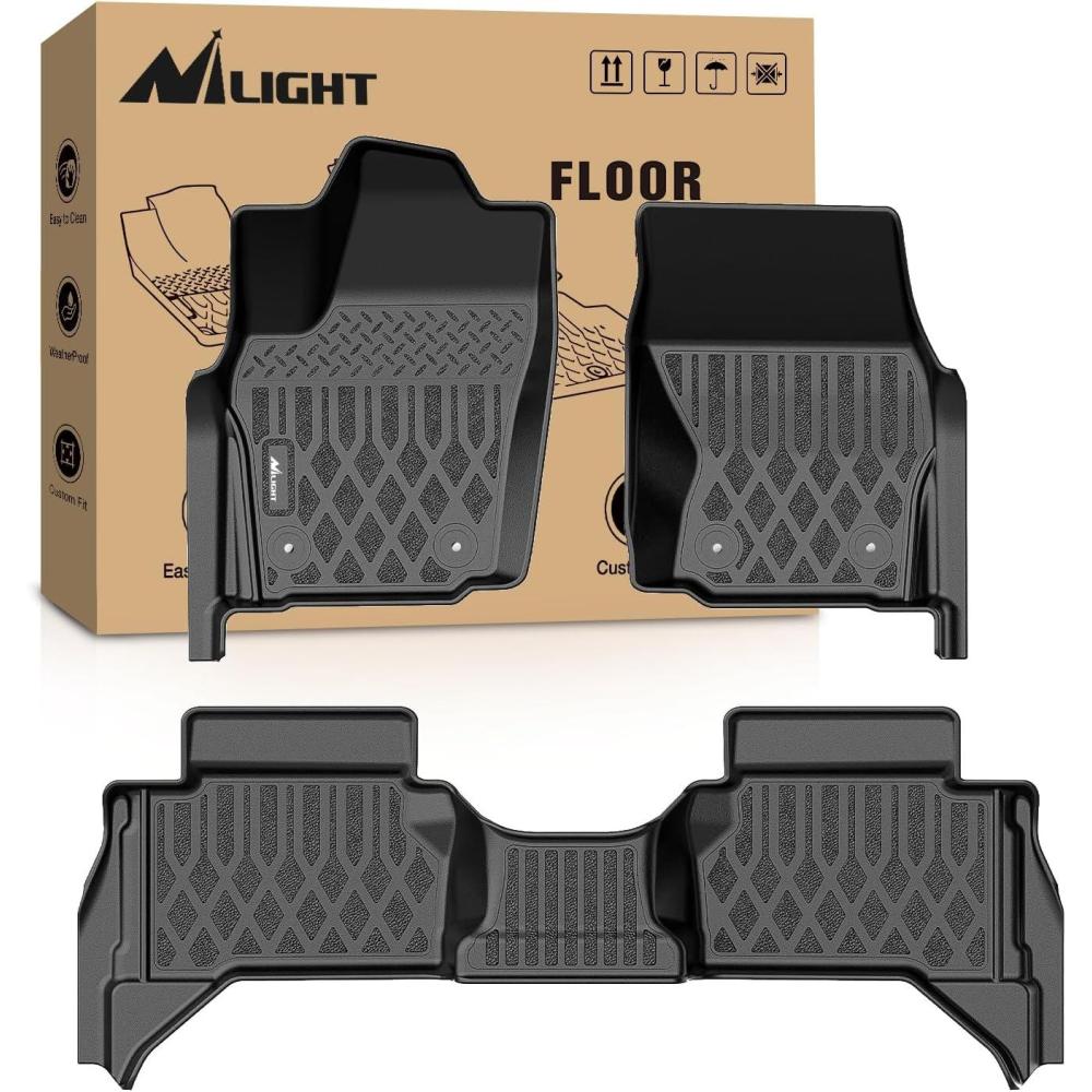 imageNilight TPE Floor Mats for Toyota Tacoma Double Cab 2018 2019 2020 2021 2022 2023All Weather Custom Fit Heavy Duty Floor Liners2024 2025 Tacoma
