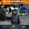 Nilight – 50057A Digital Tire Inflator Deflator with Pressure Gauge 250 PSI Air Chuck and Compressor Accessories with Rubber Hose and Quick Connect Coupler for 0.1 Display Resolution(Air Compressor Pump)