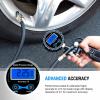 Nilight – 50057A Digital Tire Inflator Deflator with Pressure Gauge 250 PSI Air Chuck and Compressor Accessories with Rubber Hose and Quick Connect Coupler for 0.1 Display Resolution(Tire Pressure Gauge Style 1)