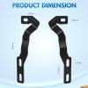 Nilight 2PCS Lower Windshield Hinge Mounting Brackets A-Pillar Brackets for Offroad LED Fog Light Pods for 2021 2022 2023 2024 Ford Bronco(For Toyota Tacoma 2016-2020)